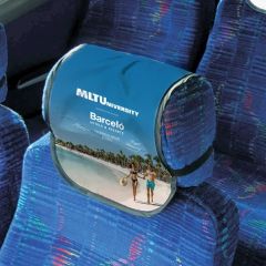 Full Color Bleed Convention Bus Headrest Cover