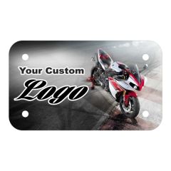 Full Color/ Bleed Poly-Ad Motorcycle Plate 0.030 MIL