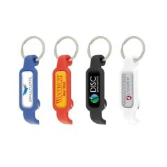 Full Color Bottle/Can Opener Key Ring 3/4 Inch X 2 1/2 Inch X 1/2 Inch