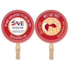 Full Color Circle Shape Sandwich Fan