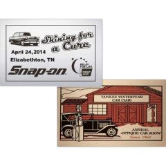 Full Color Dash Plaques Sized Between 3 And 6 Sq In