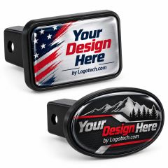 Full Color Domed Trailer Hitch Cover