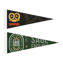 Full Color Felt Pennant - With Strip