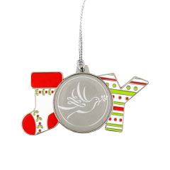 Joy Holiday Ornament W/Full Color Imprint