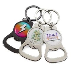 Full Color Metal Bottle Opener Keychains