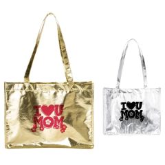 Full Color Mother's Day Metallic Large Tote