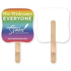 Full Color Palm Mini Fan 1 Sided