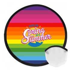 Full Color Rainbow Fold Up Flyer With Case