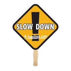 Full Color Rd Diamond Shape Sandwich Fan