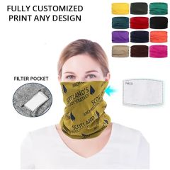 Full Color Washable Neck Gaiter Face Mask