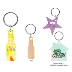 Full Color Wood Key Tag - 2 Inch