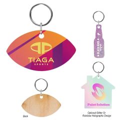 Full Color Wood Key Tag - 5 Inch