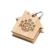 Futuro House Keychain W/Sticky Notes
