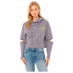 Bella + Canvas Fwd Fashion Ladies' Cut Out Hooded Fleece