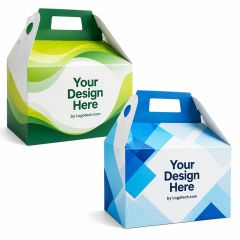 Gable Donut Box - Custom Full Color 10 Inch X 4.4 Inch X 5.9 Inch