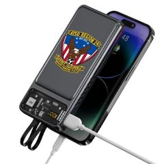 Galena Transparent Corded Power Bank 10000