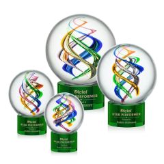 Galileo Award On Marvel Base - Green
