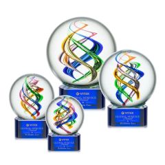 Galileo Award On Paragon Base - Blue