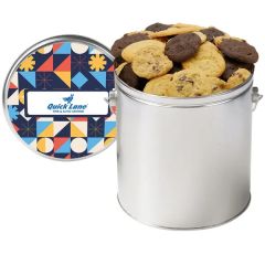Gallon Cookie Tin With 2 In. Cookies- Assorted