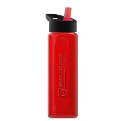 Garyline Boss Embossed rPET Bottle With Flip-Straw Lid -