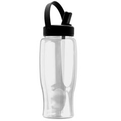 Garyline Poly Bottle With Flip-Straw, Swivel-Handle Lid