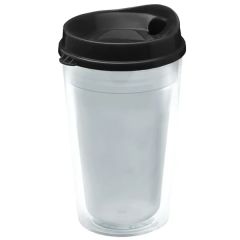 Garyline Transparent Tumbler With Sip Lid and Full-Color
