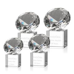 Gemstone Award On Cube - Diamond