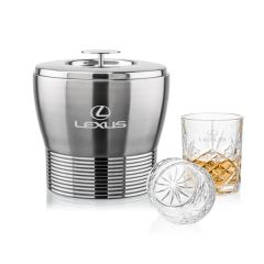 Genoa Ice Bucket & Brinkley On-The-Rocks Set