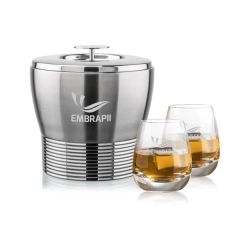 Genoa Ice Bucket & Dimasio On-The-Rocks Set
