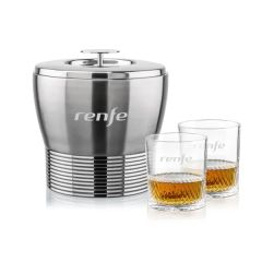Genoa Ice Bucket & Drysdale On-The-Rocks Set