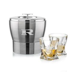 Genoa Ice Bucket & Oasis On-The-Rocks Set