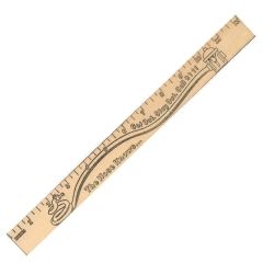 Get Out/Stay Out U Color Rulers - Natural Wood Finish