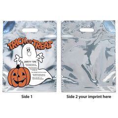 Ghost Silver Reflective Halloween Bag - Flexo Ink Print