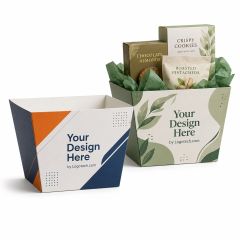 Gift Basket Box - 4-Color Custom Design - Small