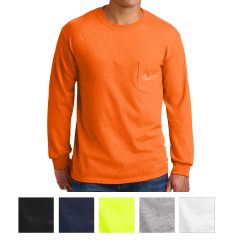 Gildan Ultra Cotton Long Sleeve T-Shirt With Pocket