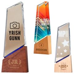 Glass Awards Trophy Cups