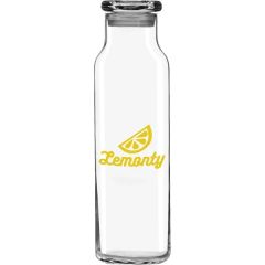 Glass Water Bottle W/ Lid 24 Oz