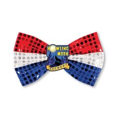 Glitz N' Gleam Bow Tie W/ Custom Faux Leather Icon