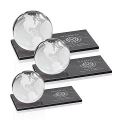 Globe Award On Rectangle Marble Base