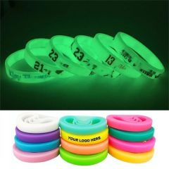Glow In Dark Silicone Wristbands