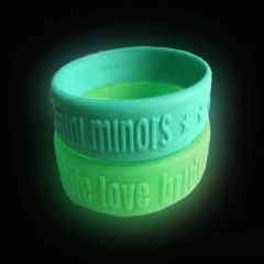 1 Inch Embossed Custom Silicone Wristbands