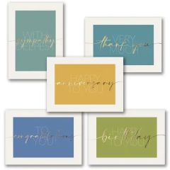 Golden Colors Occasions Assortment - Greeting Card