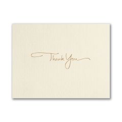 Golden Thank You - Greeting Card