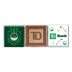 Golf - Square Bar- 3 Pack With Etched Bar In Acetate Box