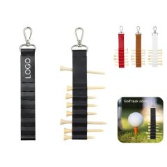 Golf Bag Tag Tee Holder With Keychain