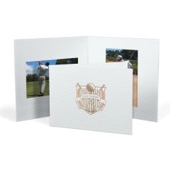 Golf Ball Texture Photo Folders - Dbl Opening