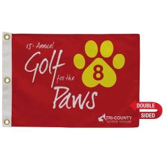 Golf Flag With Canvas Heading Double-Sided
