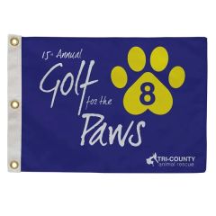 Golf Flag With Canvas Heading Single-Sided