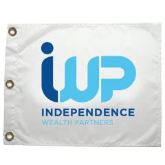 Golf Flag With Grommets - Screen Printed