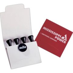 Golf Tees and Ball Marker In Matchbook Card